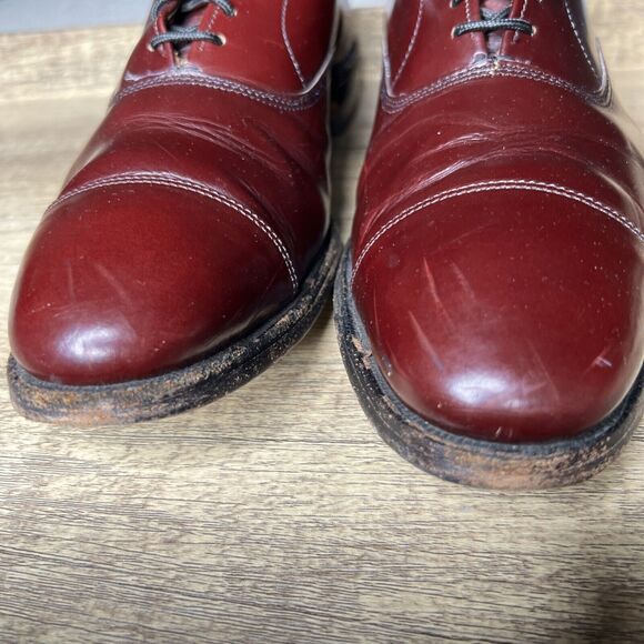 Allen Edmonds Park Avenue Burgundy Cap Toe Dress Oxford Leather Shoes Size 8.5 C main image 14